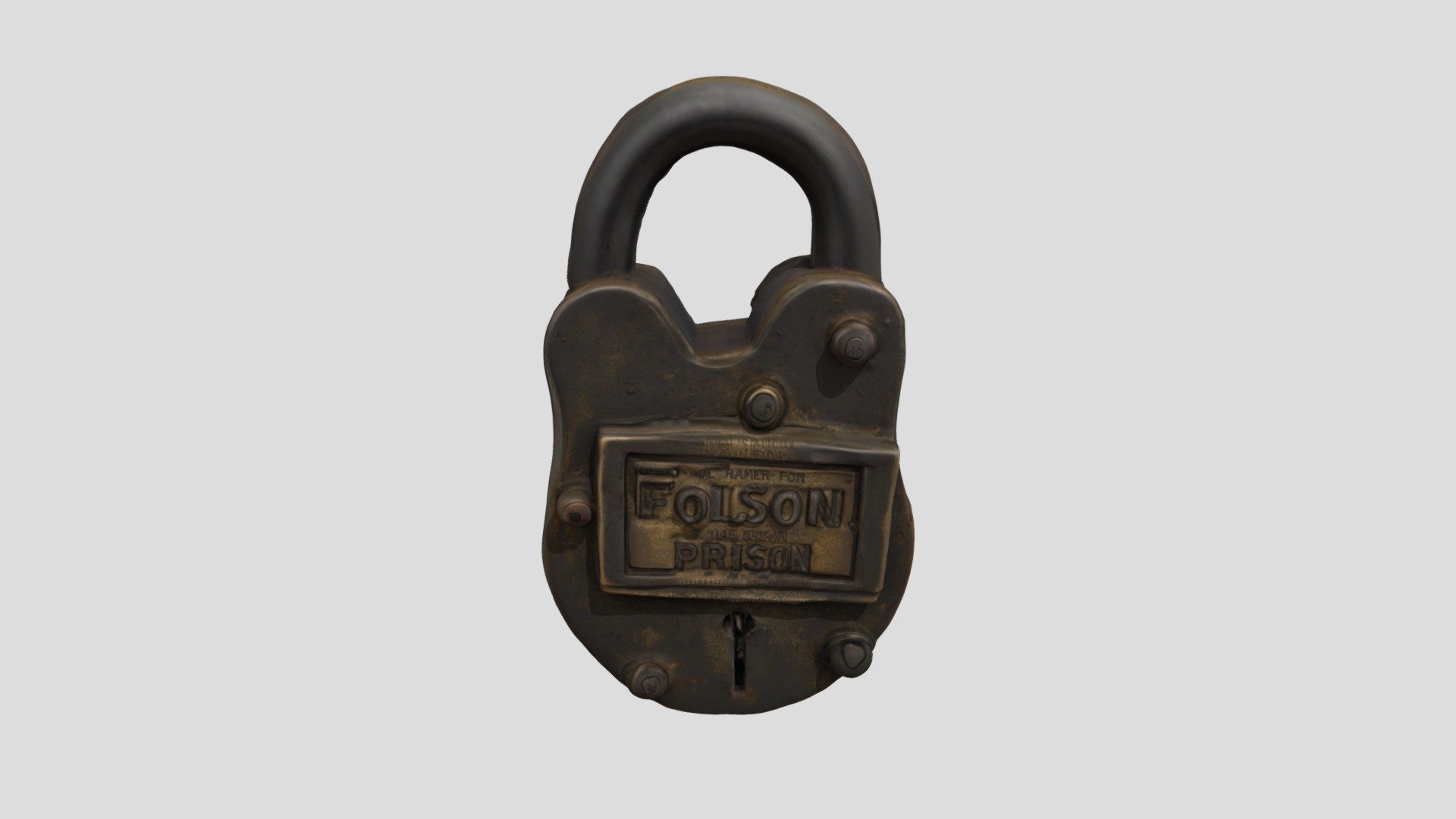Folsom Prison Lock - 3D model by joshua.nelmes [05f79a4] - Sketchfab