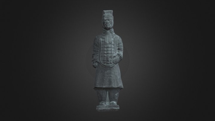 Antique asian statue 3D Model