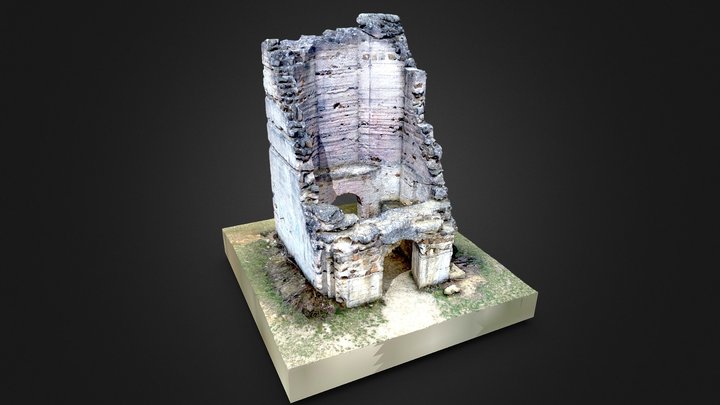 Tower Ruins in Hungary 3D Model