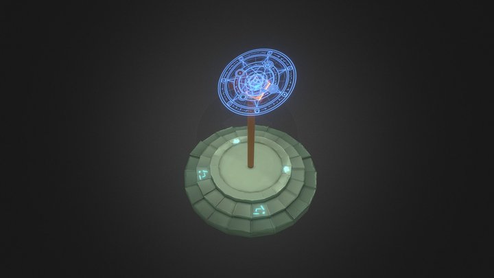 Enchanted Book Ruins 3D Model