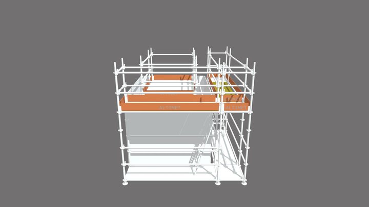 FACHADA ESTANQUE VIXZA_3D_3DS 3D Model