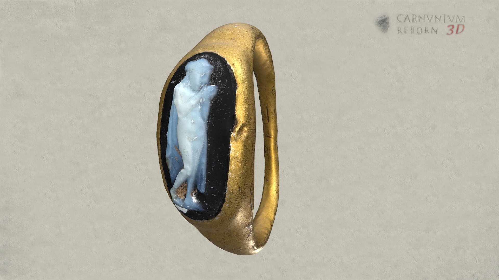 Ring mit Kameo — Sketchfab embed 3D viewer