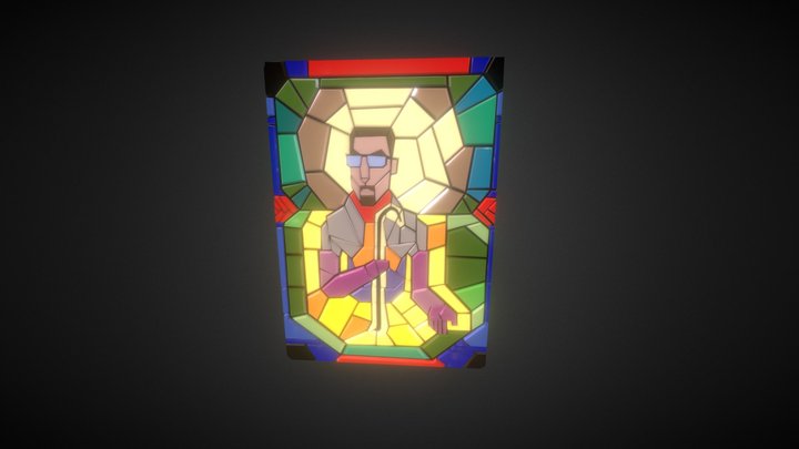 Gordon Freeman mosaic 3D Model