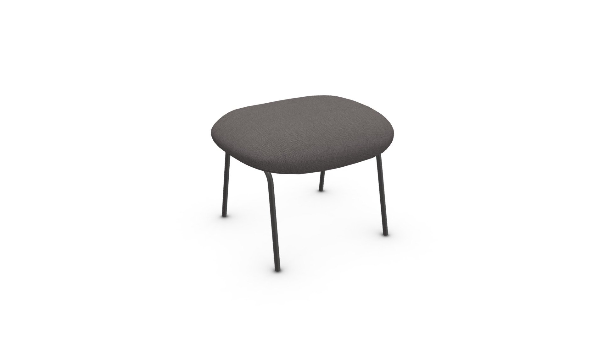 Drew Footstool, Herring Grey