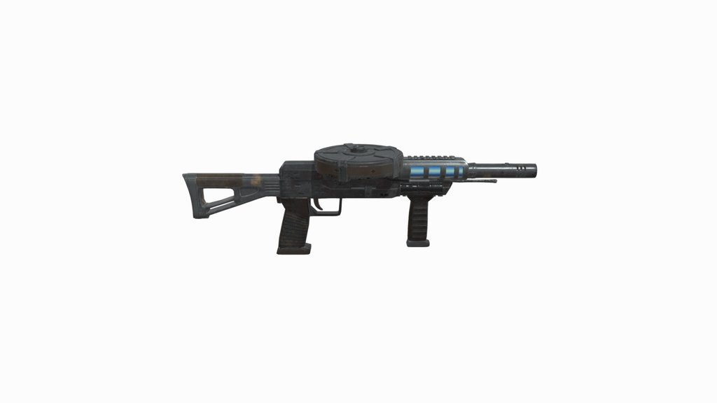 Old energy machine gun