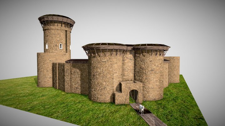 Kildrummy Castle 3D Model