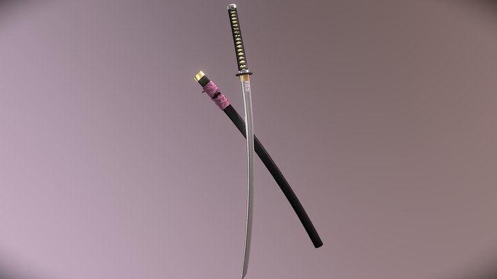Kenshin's reverse blade sword 3D Model