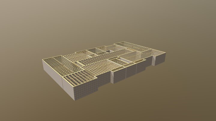 Apartment Space Joists 3D Model