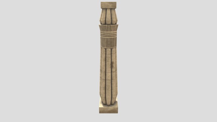 Zuma Palm  Column 3D Model