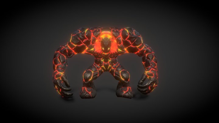 Fire Elemental 3D Model