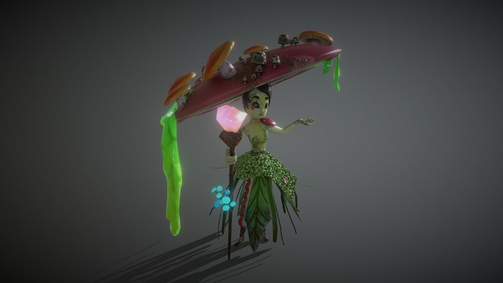 Mushroom Miss 3D Model