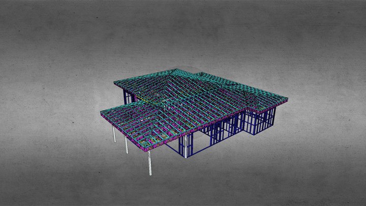 индивидуальный жилой дом 3D Model