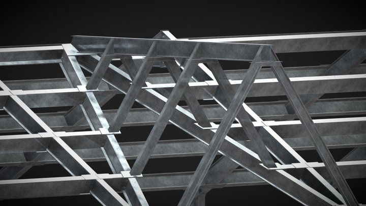 Стропильная система (гараж) 3D Model