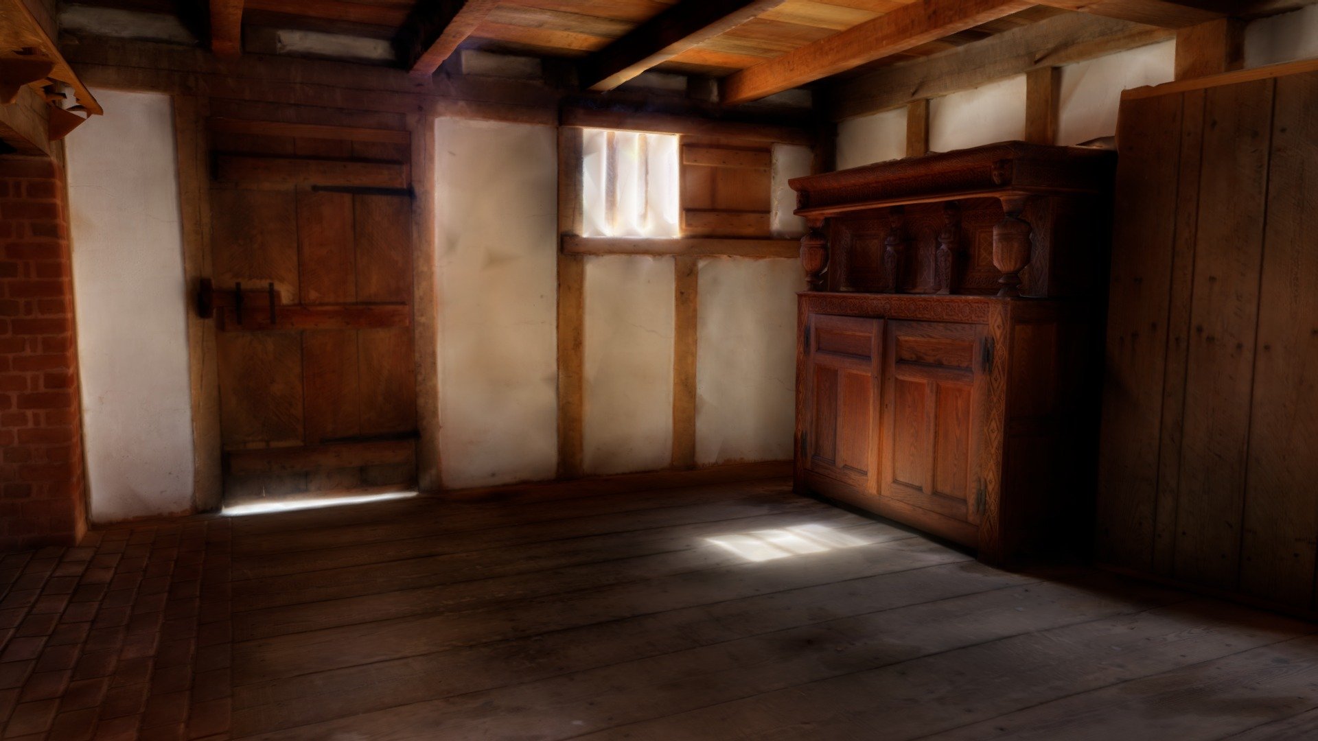 Jamestown Settlement Governor's Hall Interior - 3D model by ...