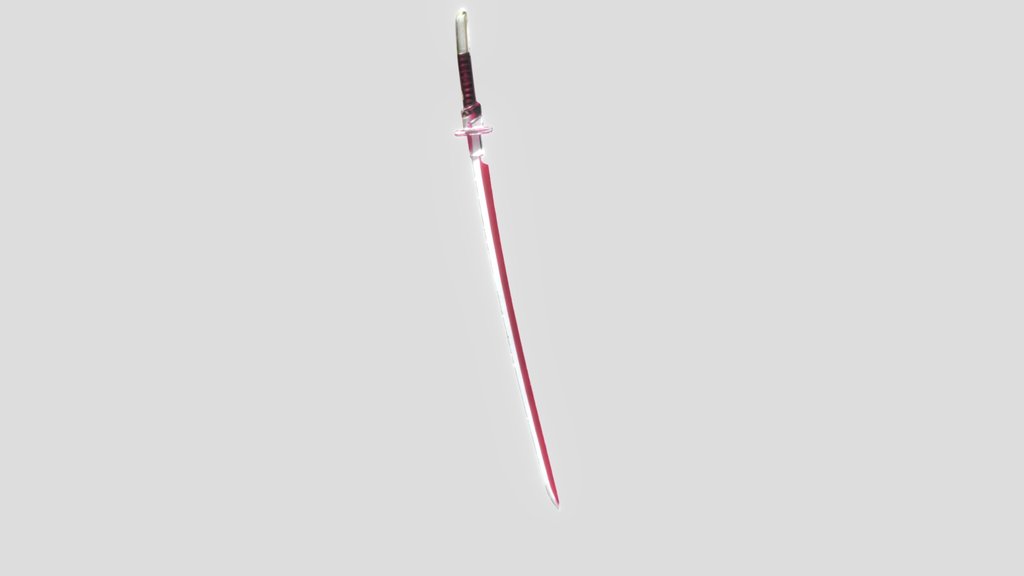 cyber katana with glow