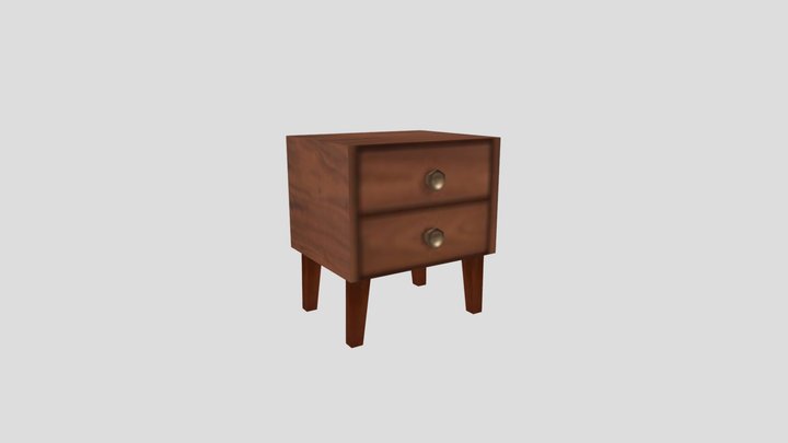 Nightstand - PSX/PS1 Style Low Poly 3D Model