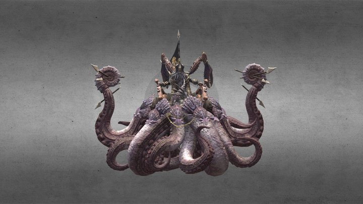WoP - Octopus Pirate King (High Poly) 3D Model