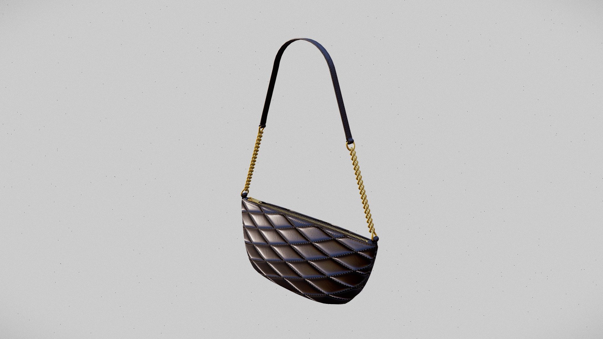 Diamond Quilted Leather Mini Bag 3d Model By Gisele Potgieter