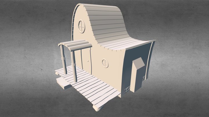 toon house 3D Model