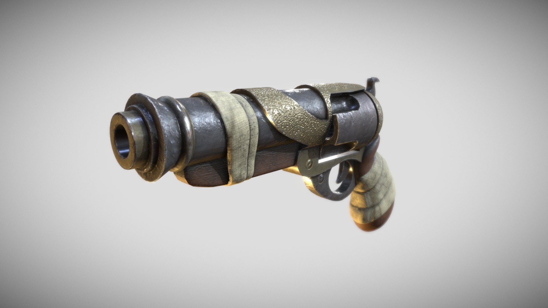 Revolver - 3D model by Nicolas_Vandendriessche [06052a1] - Sketchfab