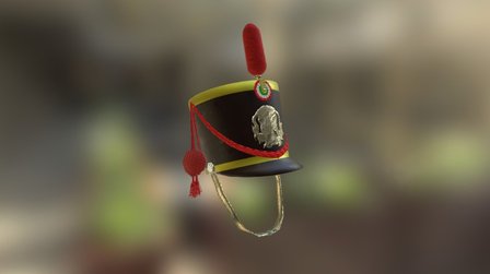 Mexican Infantry Shako 1836 3D Model