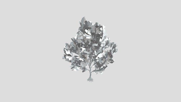 Coral Bark Tree Animated Lowpoly – Modello 3D gratuito STL