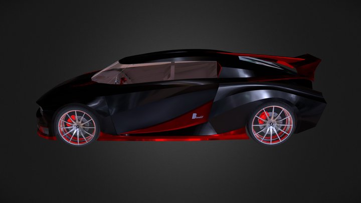 Bandit Knox_super sport car 3D Model