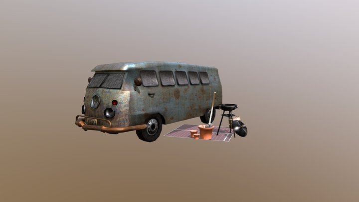 DAE 5 Finished props - Forest Loner 3D Model