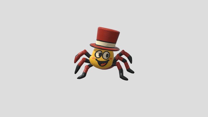 Samyini Spyderini Version Italian Brainrot 3D Model