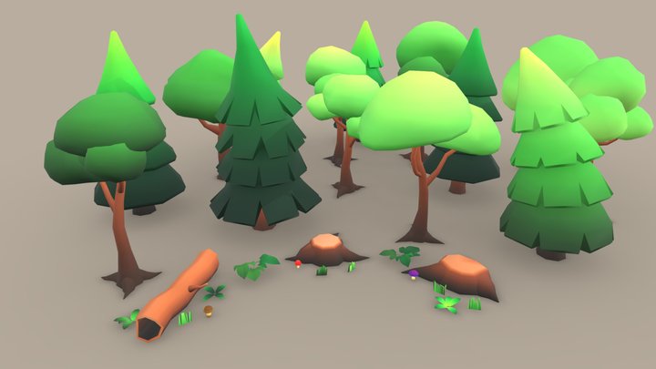 Forest _ Pack 3D Model