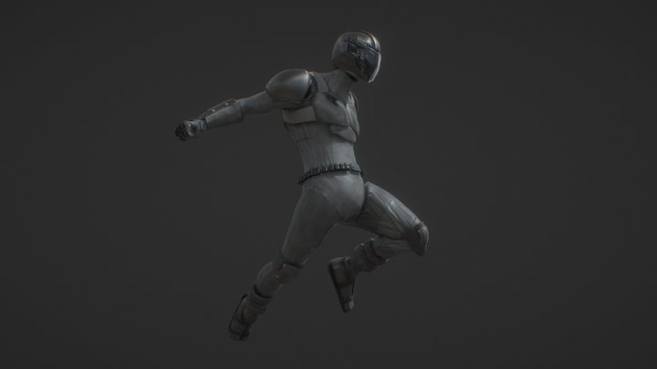 Military Ninja - Unreal Engine Project Included 3D Model