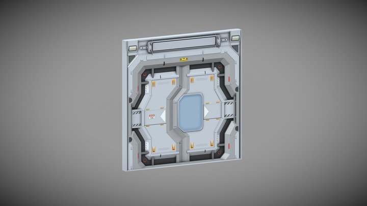 Sci-Fi Level Kit AAA: Door A 3D Model