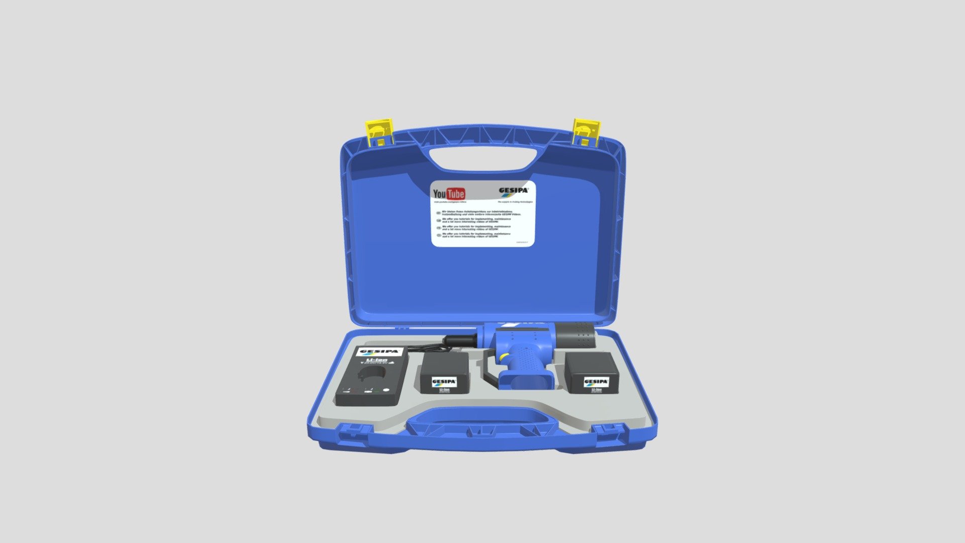 Rivettatrice a batteria — Sketchfab embed 3D viewer