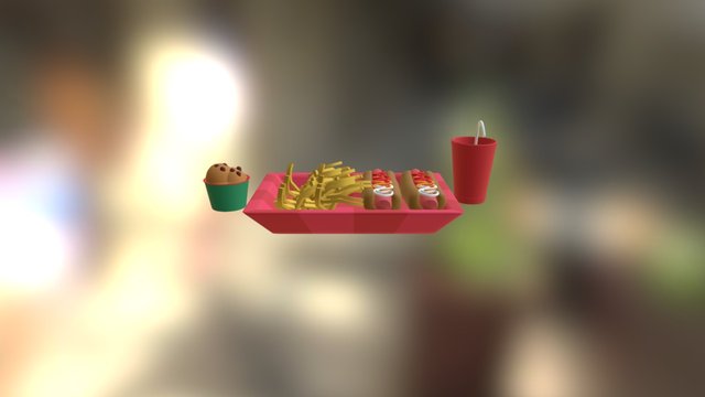 Comida,postre 3D Model