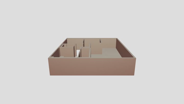 Grundriss Herderstr 13 V6 3D Model
