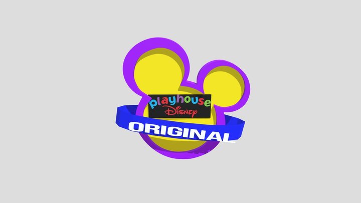 playhouse disney original logo 3D Model