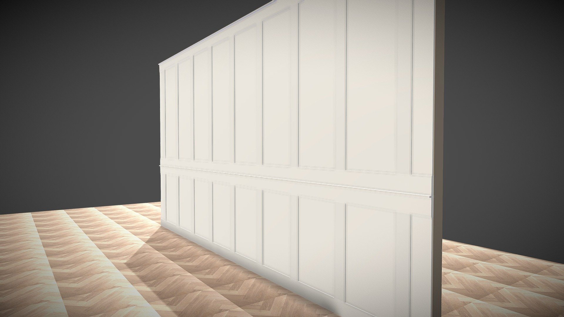 wainscot 3D model by 3D Software for Stair Design and Production