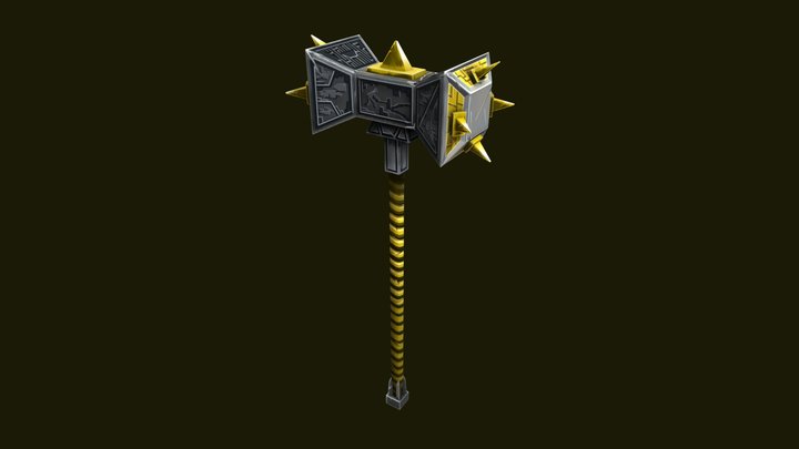Hand painted: Hammer 3D Model