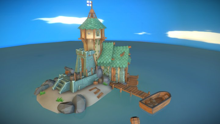 Navy supply depot 3D Model