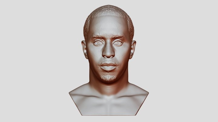 P Diddy bust for 3D printing 3D Model