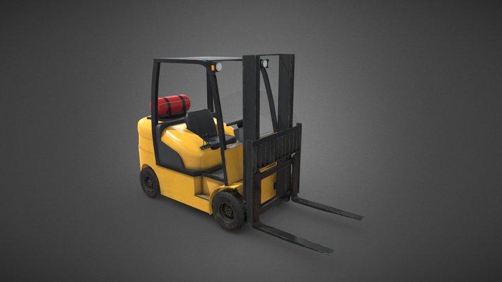 Forklift Truck 3D Model