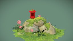 Forest Rock Shrine 3D Model