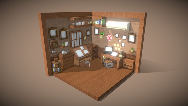 Cosy room 3D Model