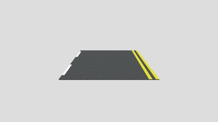 MAG Blacktop Double Yellow White Dash 2m Sq – Kostenloses 3D-Modell STL