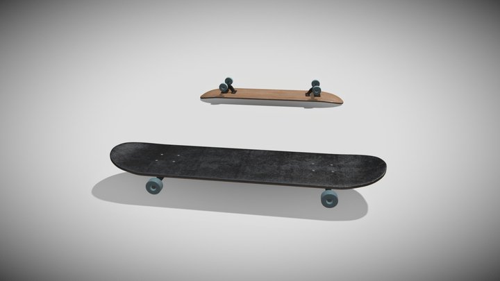 Skateboard Free Assets 3D Model