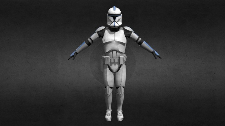 Clone Trooper Phase1 (501st) – Kostenloses 3D-Modell STL
