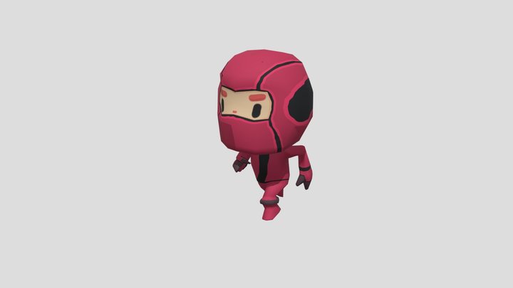 Personagem Running 3D Model