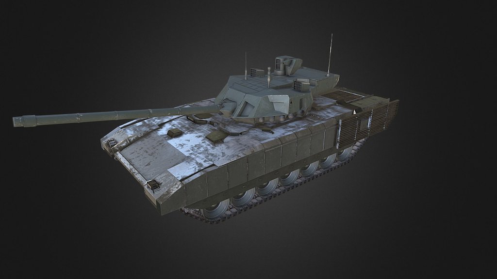 Tank Armata T-14 - 3D model by same_rus (@same_rus) [0615dba]