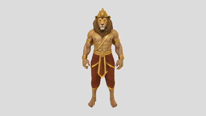 Lion Warrior 3D Model
