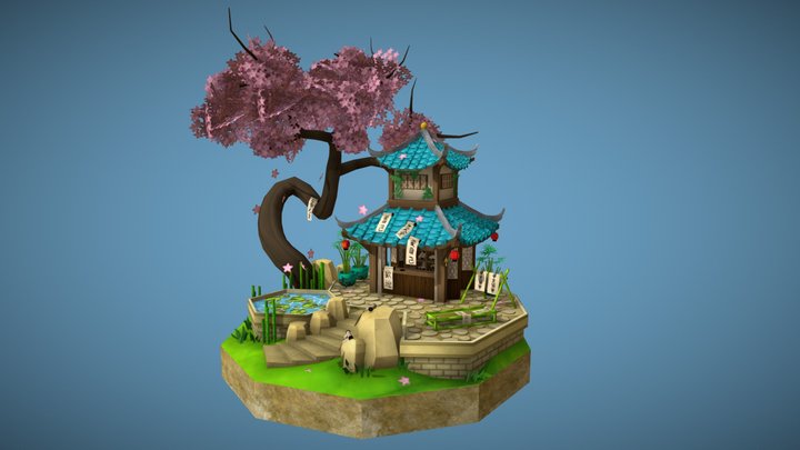 DAE Villages: The Messy Scroll Maker 3D Model
